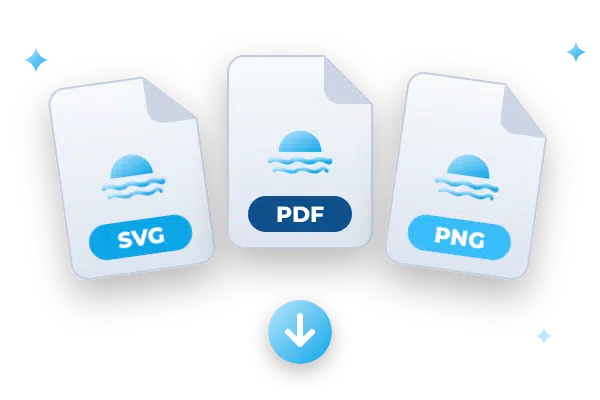 Fichiers du logo aux formats SVG, PDF et PNG